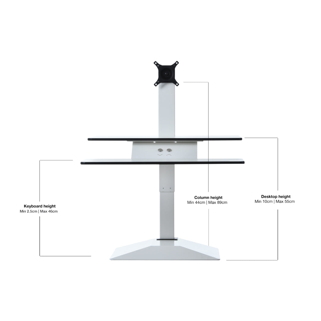 Workstation evolution: The electric Furna E-Top Sit Stand Workstation